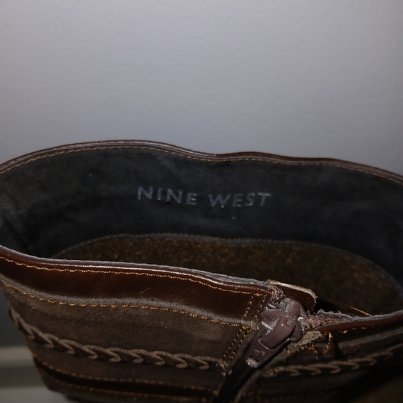 Nine West Dark Brown Heeled Boots - Picture 4 of 4